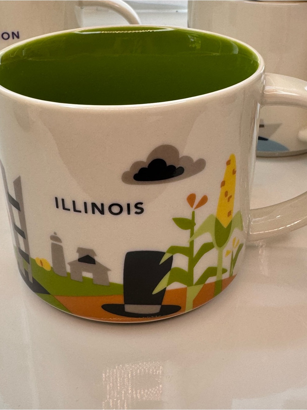 Starbucks You Are Here Collection Illinois Mug 14 oz  Cup 2015 Discontinued